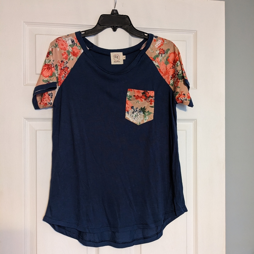 Small, Floral and Solid Tee
